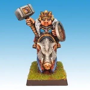Dwarf Queen on Boar