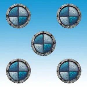 10 Large Plain Shields