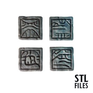 Frogmen Glyphs STL